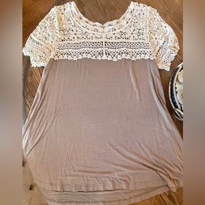 Boutique Brand, Jodiful, Size S, brown short sleeve top